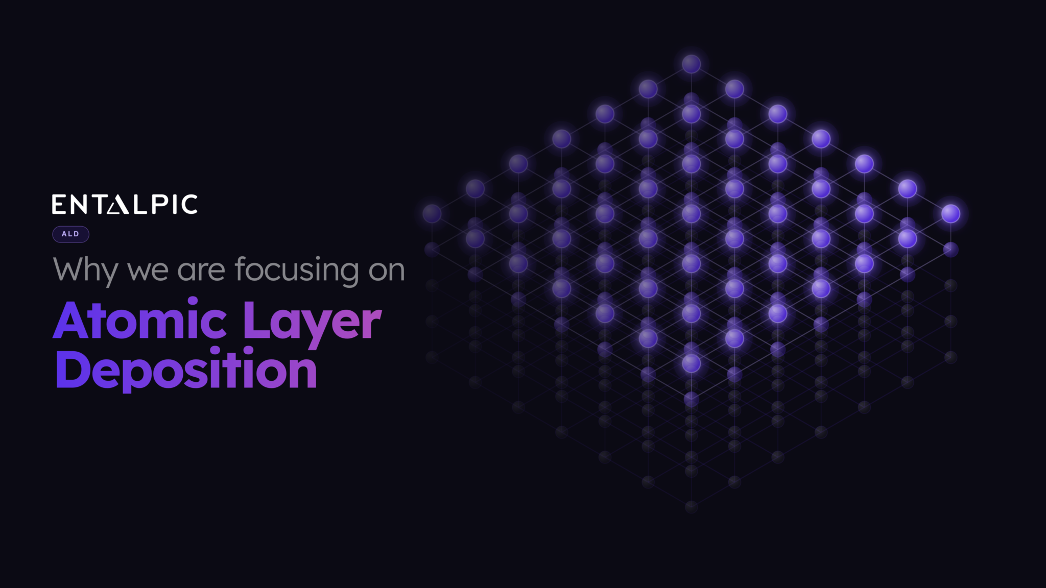 Why we are focusing on Atomic Layer Deposition